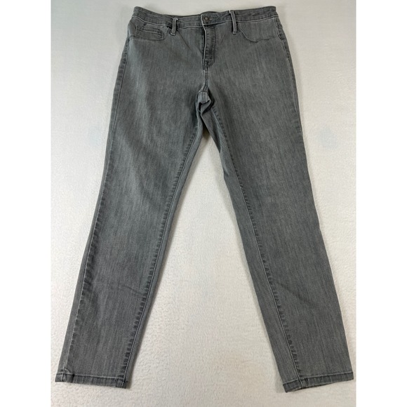 Mossimo Denim - Mossimo High Rise Jegging Womens 14/32R Grey Excellent Power Stretch Denim